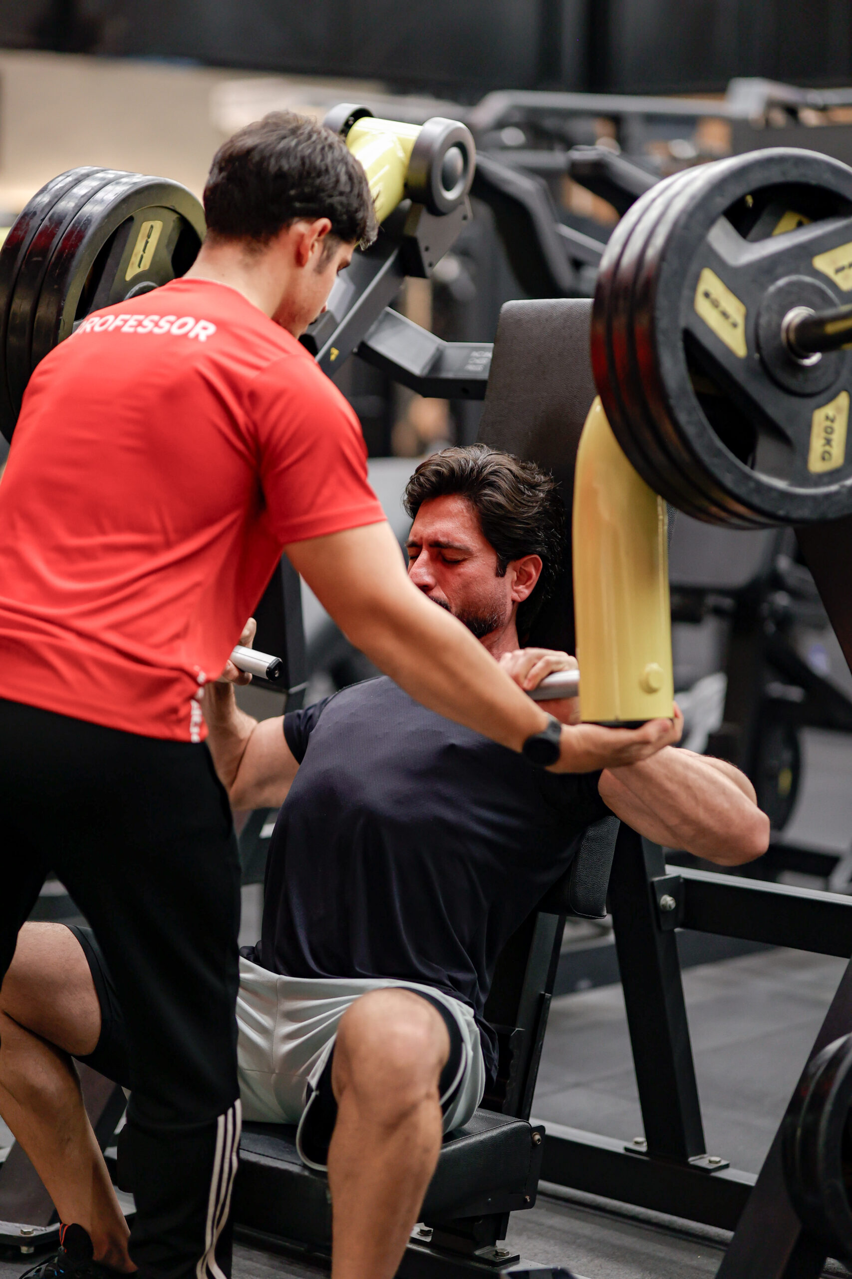 Acompanhamento de treino com personal na unidade Porão Sul